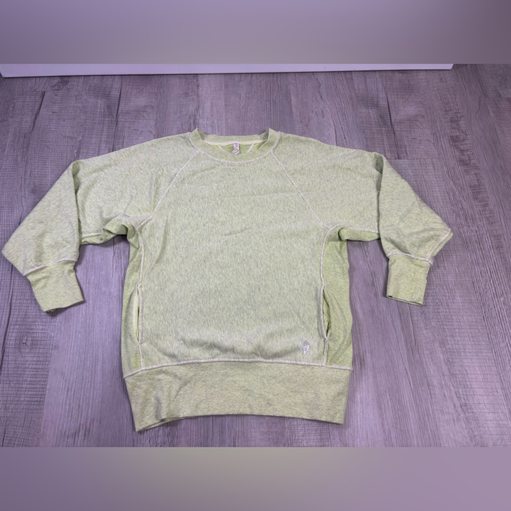 Free People Movement Green Oversized Sweatshirt Size XS